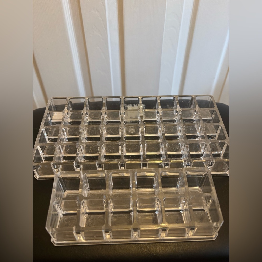Two Clear Acrylic Organizer